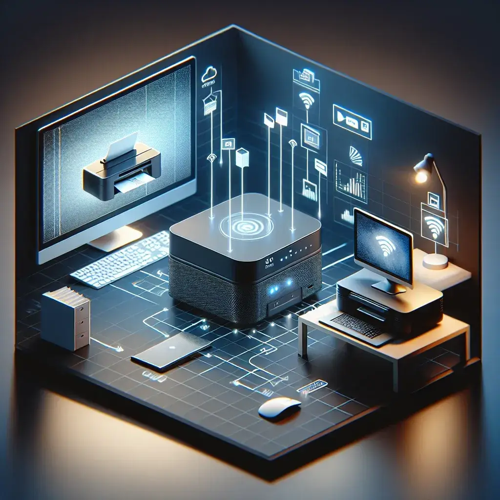 How do you set up a print server for home use?